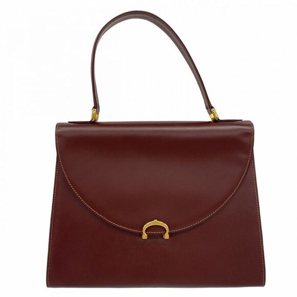 Cartier Handbags - Cartier Handbag Must Leather Bordeaux Gold Hardware Women